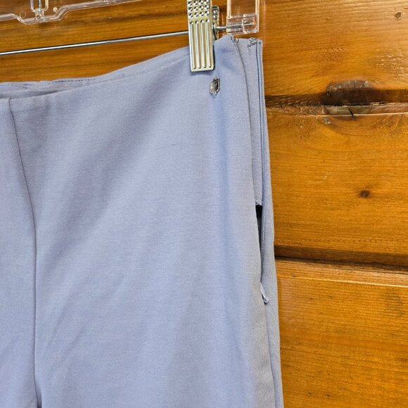 Fabletics 24/7 Kick Flare Pant Side Zip Closure Ponte Color Wedgewood Size M - Picture 6 of 9